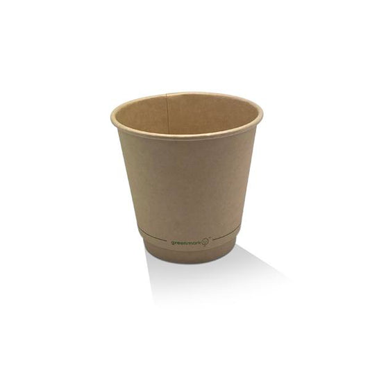 PAC Trading ABC8D90 - 8oz Aqueous Coated Bamboo DW Cup/One -lid -Fits -All 500pc/ctn