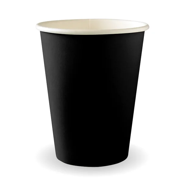 BioPak BC-12B - 390ml / 12oz Black Single Wall Hot Cup