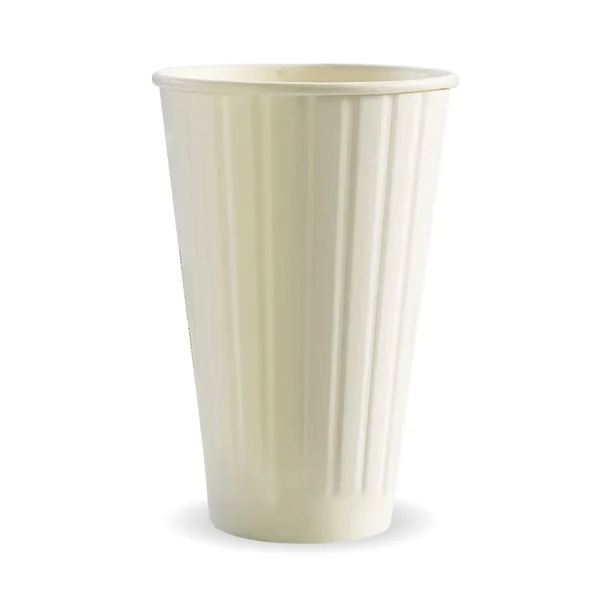 BioPak BC-16DWW - 460ml / 16oz White Double Wall Hot Cup