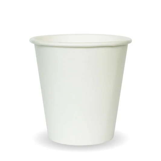 BioPak BC-6W - 230ml White Single Wall Hot Cup