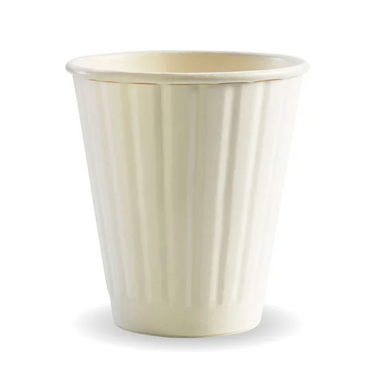 BioPak BC-8DWW(90) - 295ml / 8oz White Double Wall Hot Cup