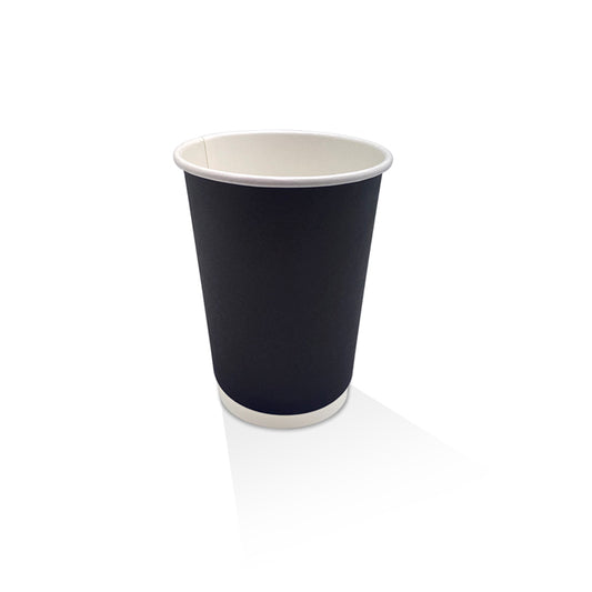 PAC Trading BDW12 - 12oz PE Coated Black DW Cup 500pc/ctn