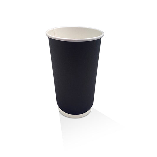 PAC Trading BDW16 - 16oz PE Coated Black DW Cup 500pc/ctn