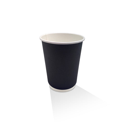 PAC Trading BDW8 - 8oz PE Coated Black DW Cup 500pc/ctn